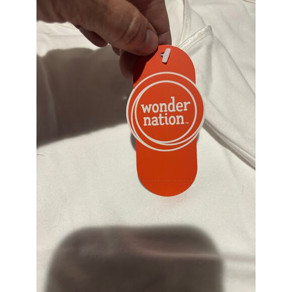 Wonder nation 7/8white 2 pack cotton cami duo nwt and perfect - Picture 7 of 7